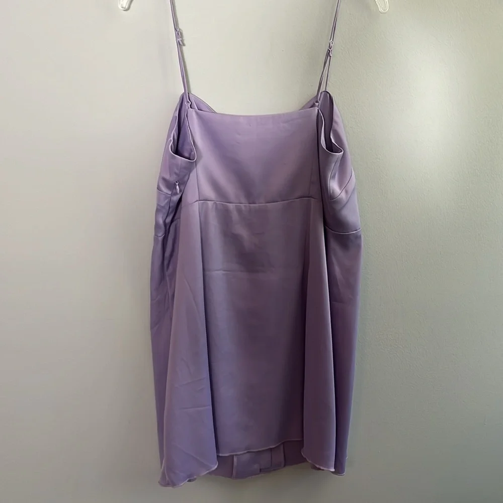 Urban Outfitters lavender satin feel slip dress